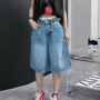 大码高腰直筒显瘦短裤