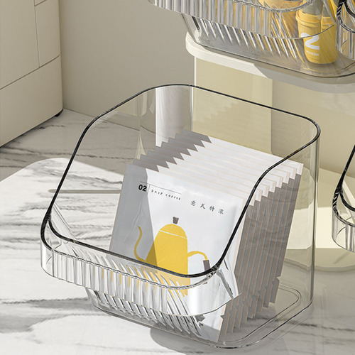 Stackable tea bag storage box, transparent wall-mounted capsule coffee storage box, tea room bar snack storage box
