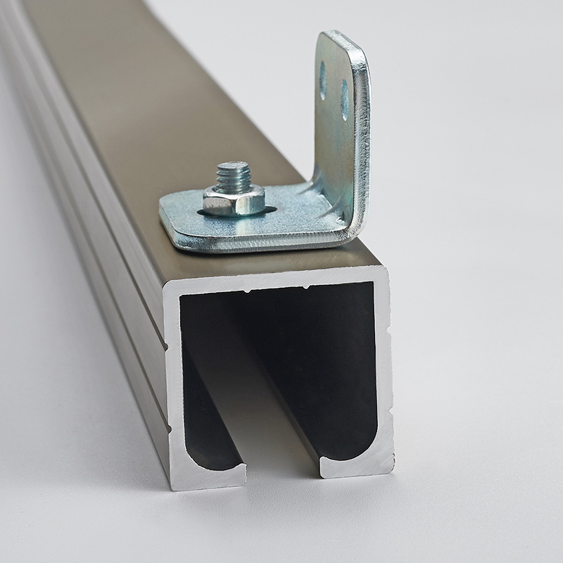 Dage puerta corredera guía de carril ángulo deslizante pista de deslizamiento puerta plegable accesorios de hardware conjunto completo de colgar polea de carril