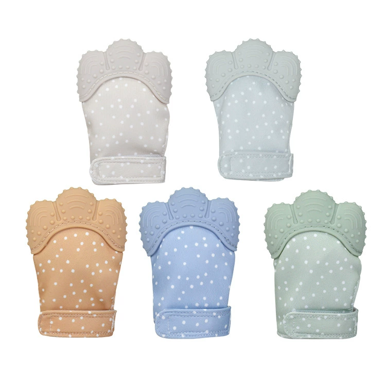 Silicone children's gloves for correct bite, teether, hand cream, toy, Amazon, bites finger, makes sounds