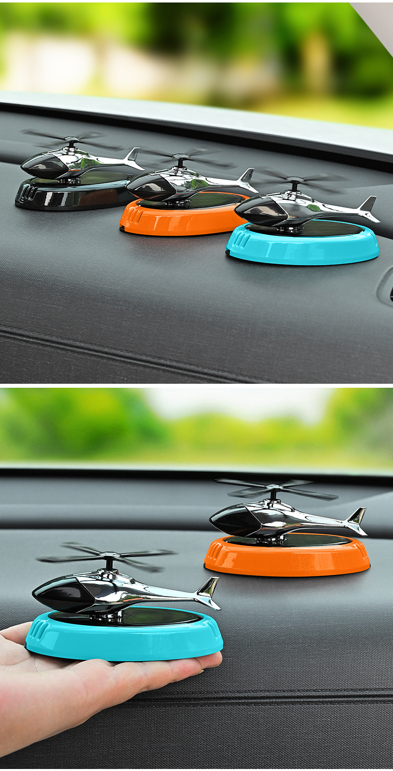 [Cross-Border] New Car-Mounted Solar-Powered Airplane-Shaped Fragrance Diffuser, Car Perfume Holder, Dashboard Decoration, Odor Removal