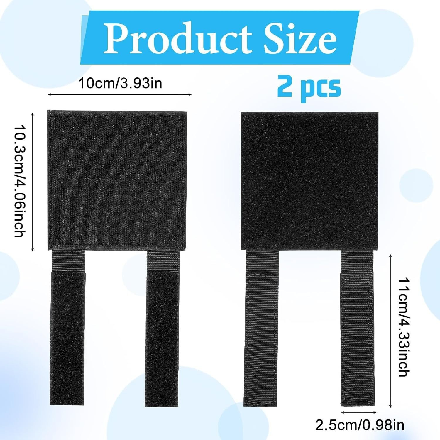 Panel de gancho y lazo de acoplamiento MOIIO Adhesivo de Velcro para la visualización de logotipos de insignia