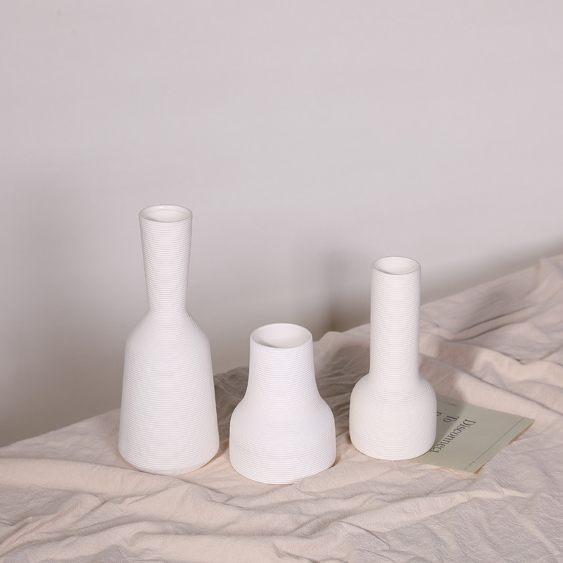 Ins embrión simple jarrón de cerámica decoración de flores secas sala de estar arreglo floral creativo B & B estilo decoración gabinete TV dispositivo de flores