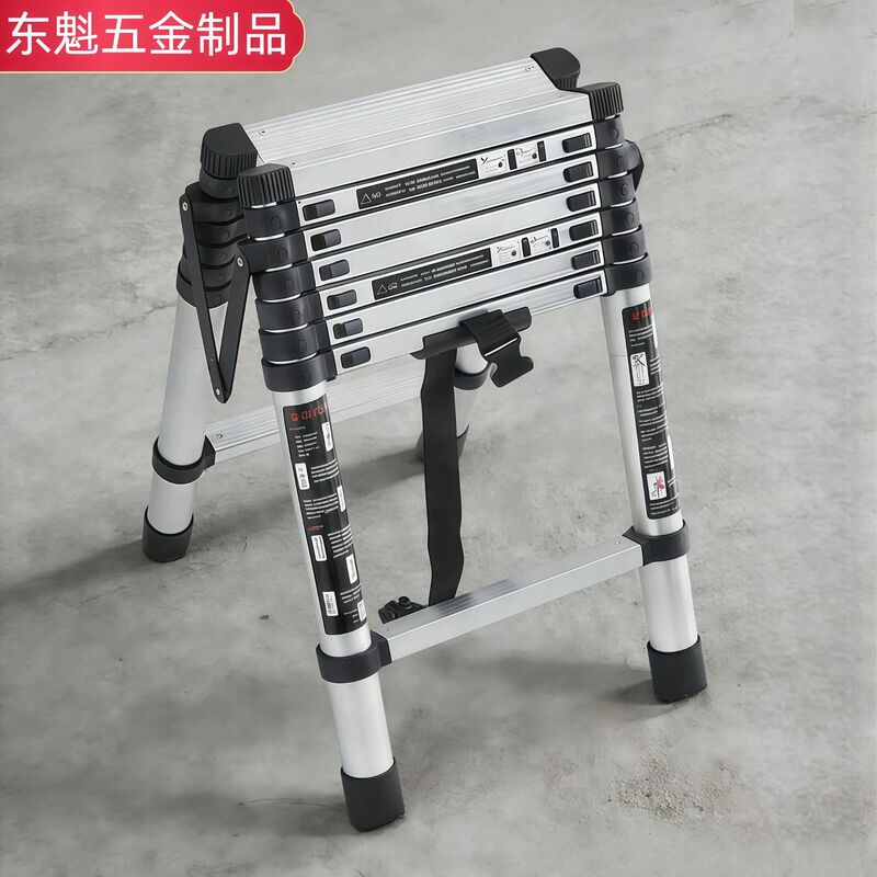 Aluminum Alloy Telescopic Ladder, Household Folding Ladder, Multifunctional Adjustable Ladder, Convenient Engineering-Specific Ladder Aluminum Alloy Telescopic Ladder, Household Folding Ladder, Multifunctional Adjustable Ladder, Convenient Engineering-Specific Ladder