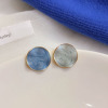 Blue small design earrings, simple and elegant design, wholesale