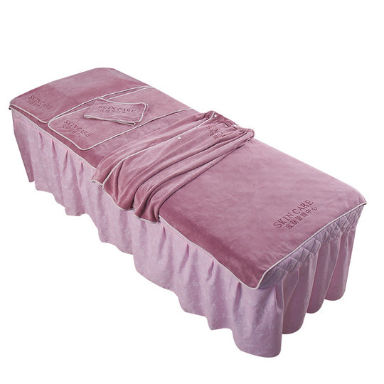 Beauty Salon High-end Skin Management Towel Pillow Towel Headband Large Bath Towel Hair-free Set Custom Logo Embroidery