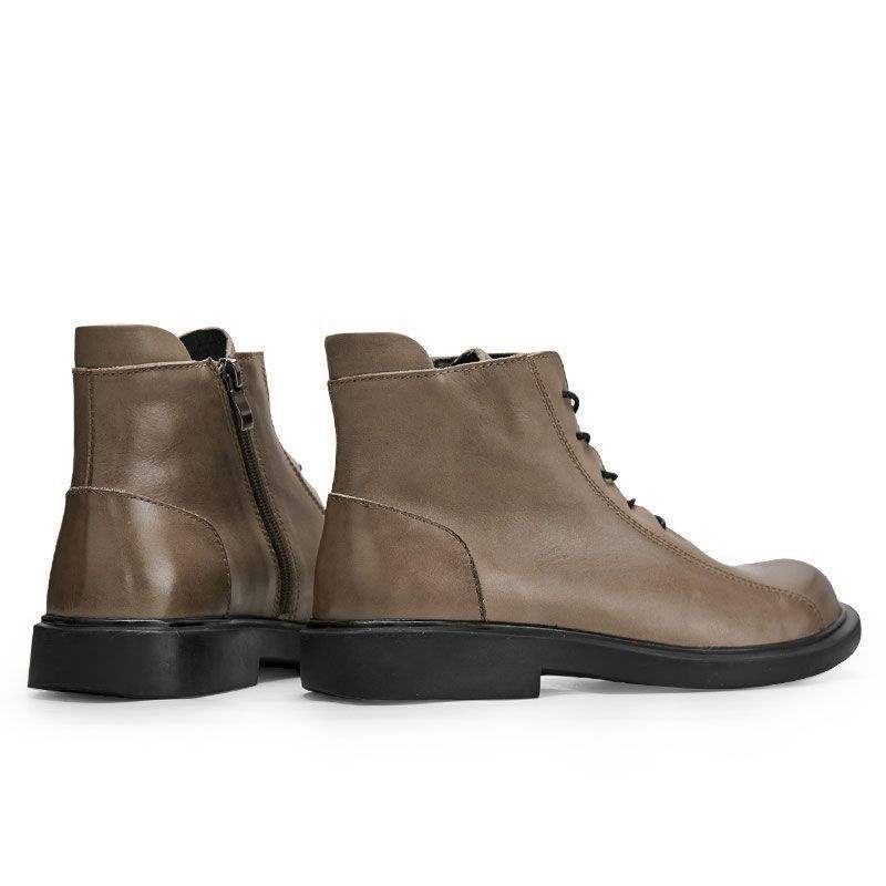 Martin Boots High-Top Versatile Round-Toe Outdoor Boots Casual Leather Boots Plus Velvet Short Boots Boots Men's Autumn and Winter Fashion