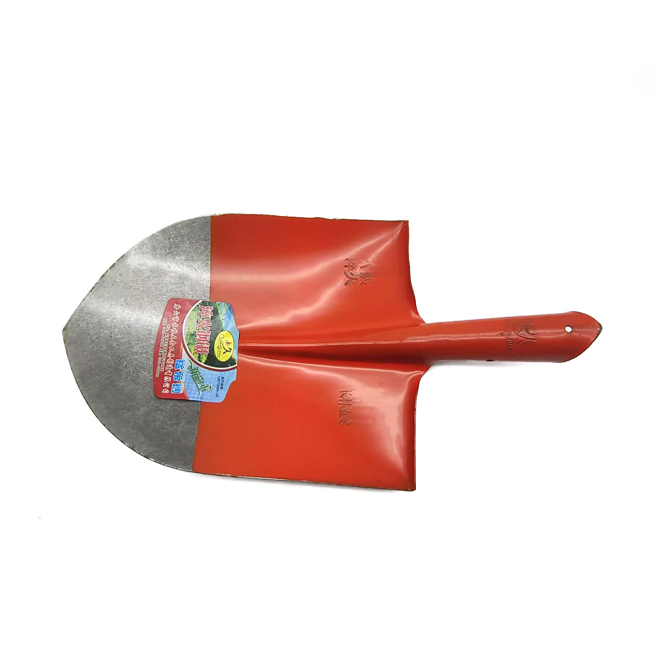 加厚尖头1.6斤钢锹耐磨防锈工兵铲户外露营挖土锹工程破拆专用工
