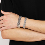 Модные парные часы для влюбленных, ремешок для часов, регулируемое ювелирное украшение из нержавеющей стали, европейский стиль