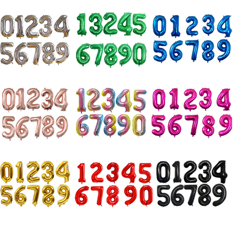 32寸数字美版瘦体气球