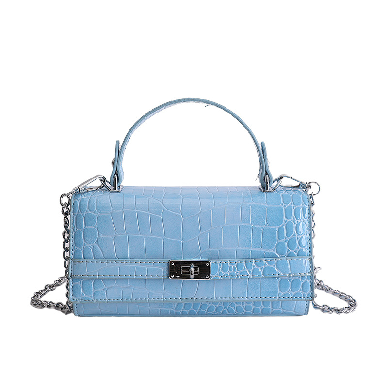 Nicho de alta sensación bolso de mano para mujeres 2026 nueva textura de cocodrilo Kelly bolso ligero lujoso estilo extranjero bolso de mujer