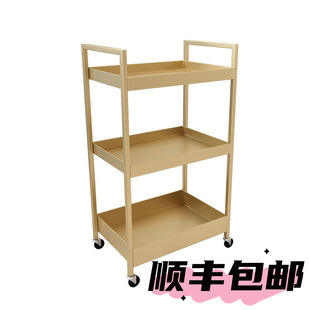 Tool Cart Mobile Storage Rack Beauty Salon Manicure Integrated Medical Instrument Special Barber Shop Trolley Free of Installation