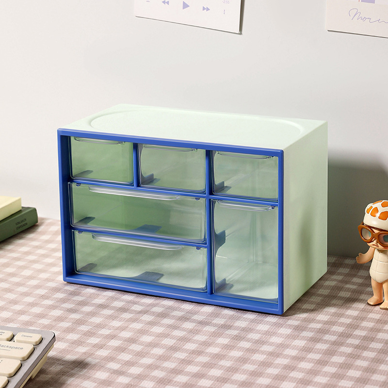 El escritorio de nueve Palacios tipo cajón contiene la caja, la Caja de pegatinas de guka, el Gabinete de joyas femeninas del escritorio se divide en pequeñas casillas para ordenar el contenido.