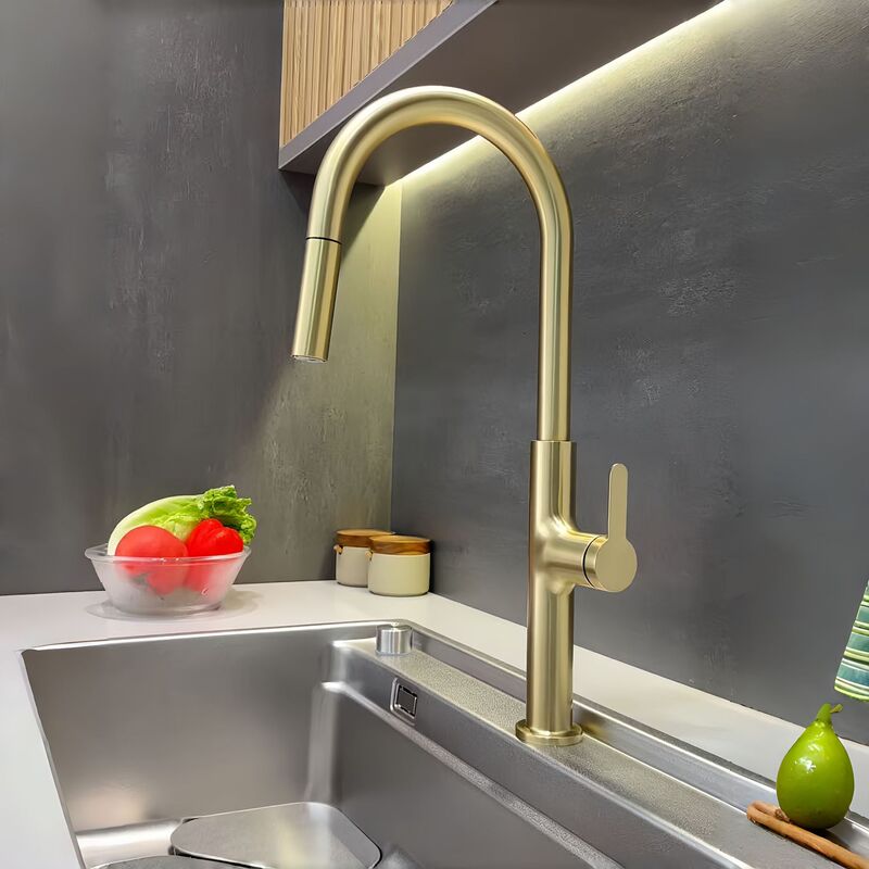 New kitchen hot and cold pull-out faucet for home use, sink faucet for washing vegetables, washbasin retractable faucet New kitchen hot and cold pull-out faucet for home use, sink faucet for washing vegetables, washbasin retractable faucet