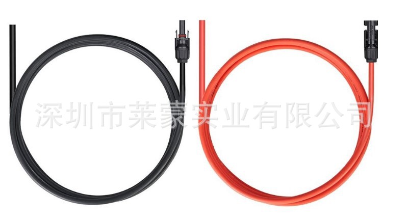 10awg DC cable PV jumper红色光伏延长线MC4中断线厂家直销