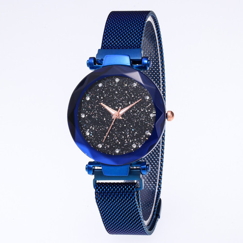 AliExpress Women's Watch Fashion Casual Creative Starry Sky Diamond Magnet Strap Watch Manufacturer Dropshipping