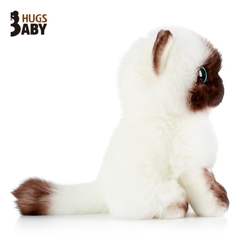 Super cute simulation kitten doll plush toy cute ragdoll Siamese cat doll small doll girl birthday gift