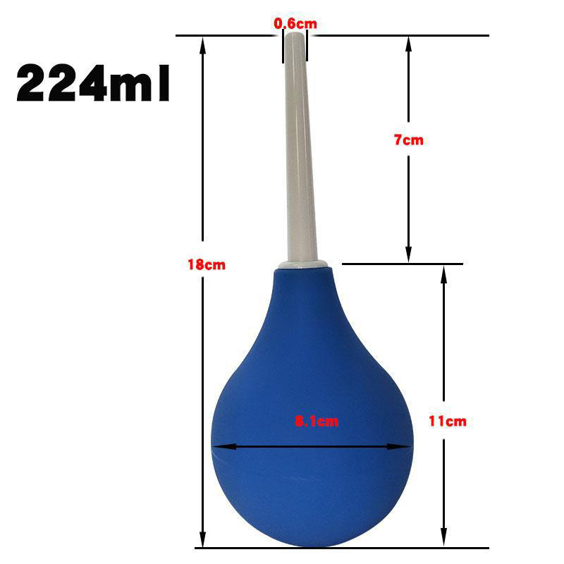 Silicone Spherical Enema and Vaginal Irrigator 310ml Black Large Capacity — detail image 9