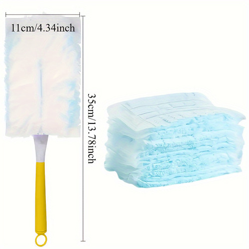Household disposable feather duster, replaceable desktop cleaning, dust sweeping, retractable electrostatic dust removing duster