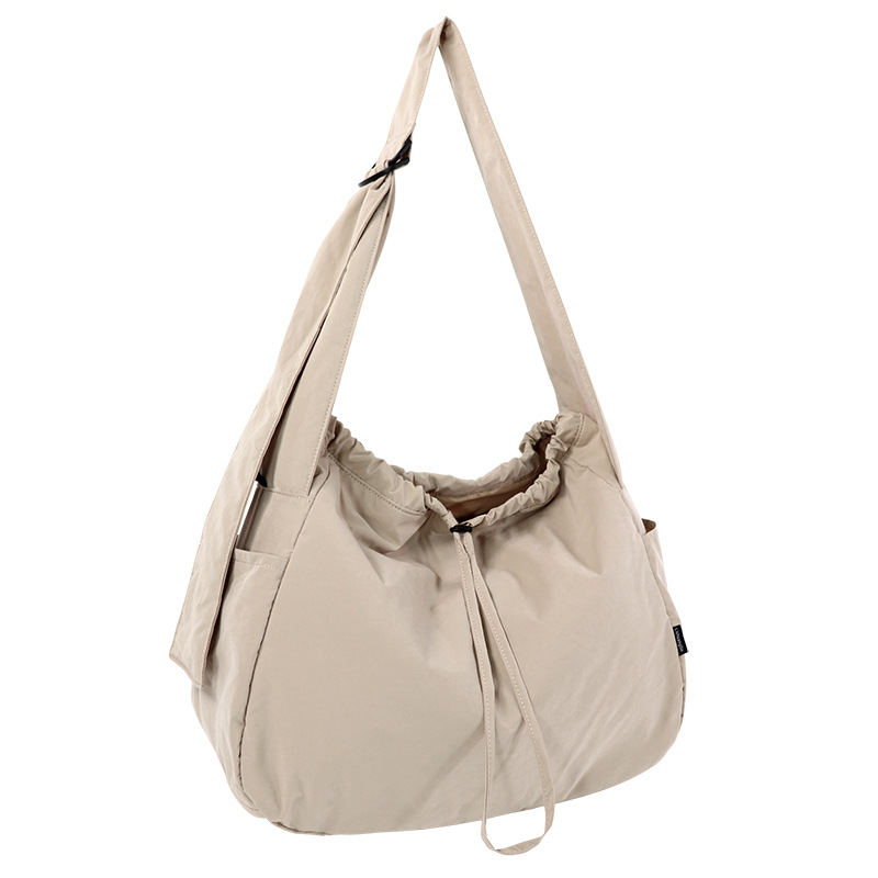 Oval Sailboat Design Eco-friendly rPET Recycled Crescent Bag - Lulu Lightweight Adjustable Shoulder Bag (Customizable) - Thumbnail 5