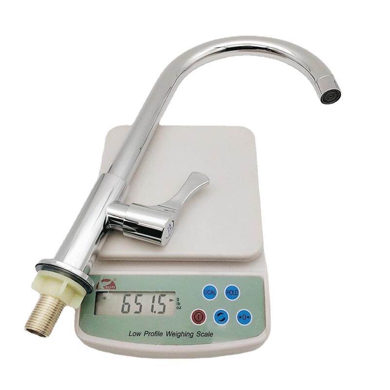 Factory wholesale 9cm stainless round vertical single cold dish basin faucet kitchen sink sanitary ware faucet