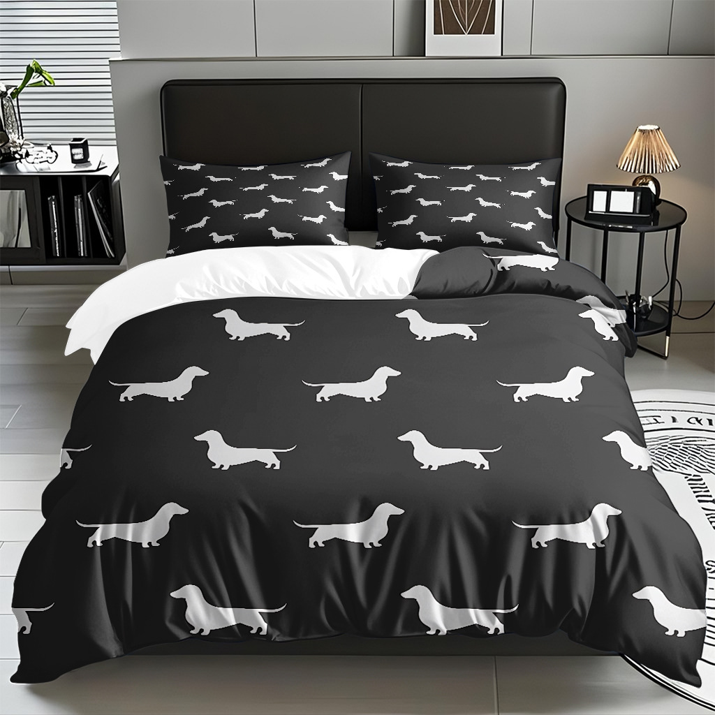 Fábrica directa para textiles caseros moles lindos cachorros impresión digital colcha colcha TEMU / JIT