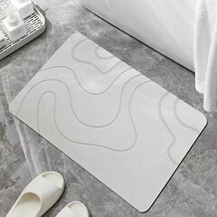 現代のシンプルな珪藻泥マットは、ドア吸水カーペットトイレの滑り止め浴室の汚れ止めマットに入る