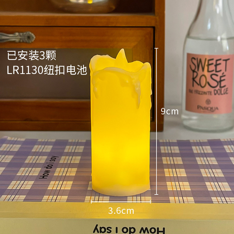 仿真led流泪电子蜡烛灯酒吧求婚表白现场浪漫装饰氛围灯桌面摆件|undefined