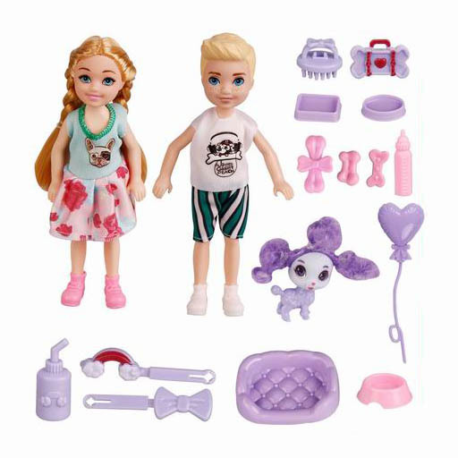 Fashion Dolls for Boys and Girls with Pets 6inch Blind Box Barbaby Scene Dolls Exquisite Doll Figures Set
