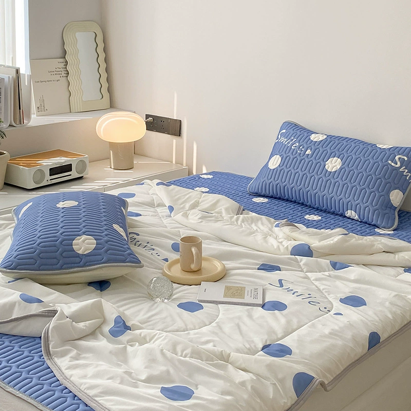 Летние латексные коврики Летние прохладные одеяния из четырех частей Детская кожа можно мыть