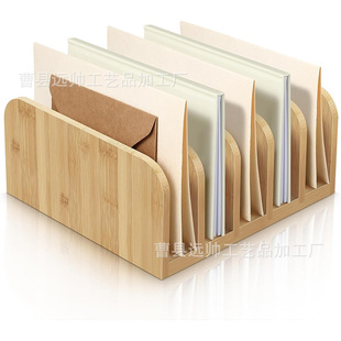 Wooden Document Management Rack Home Desktop Book Storage and Fit Rack Office Documents and Letters Storage Rack