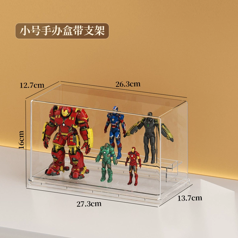 Подставка для демонстрации (Lego) акриловый кейс для мини-фигур — настольный органайзер 27.3×13.7×16 см