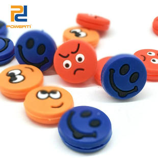 New expression mood silicone fun tennis racket shock absorber -16 fun smiling face tennis shock absorber