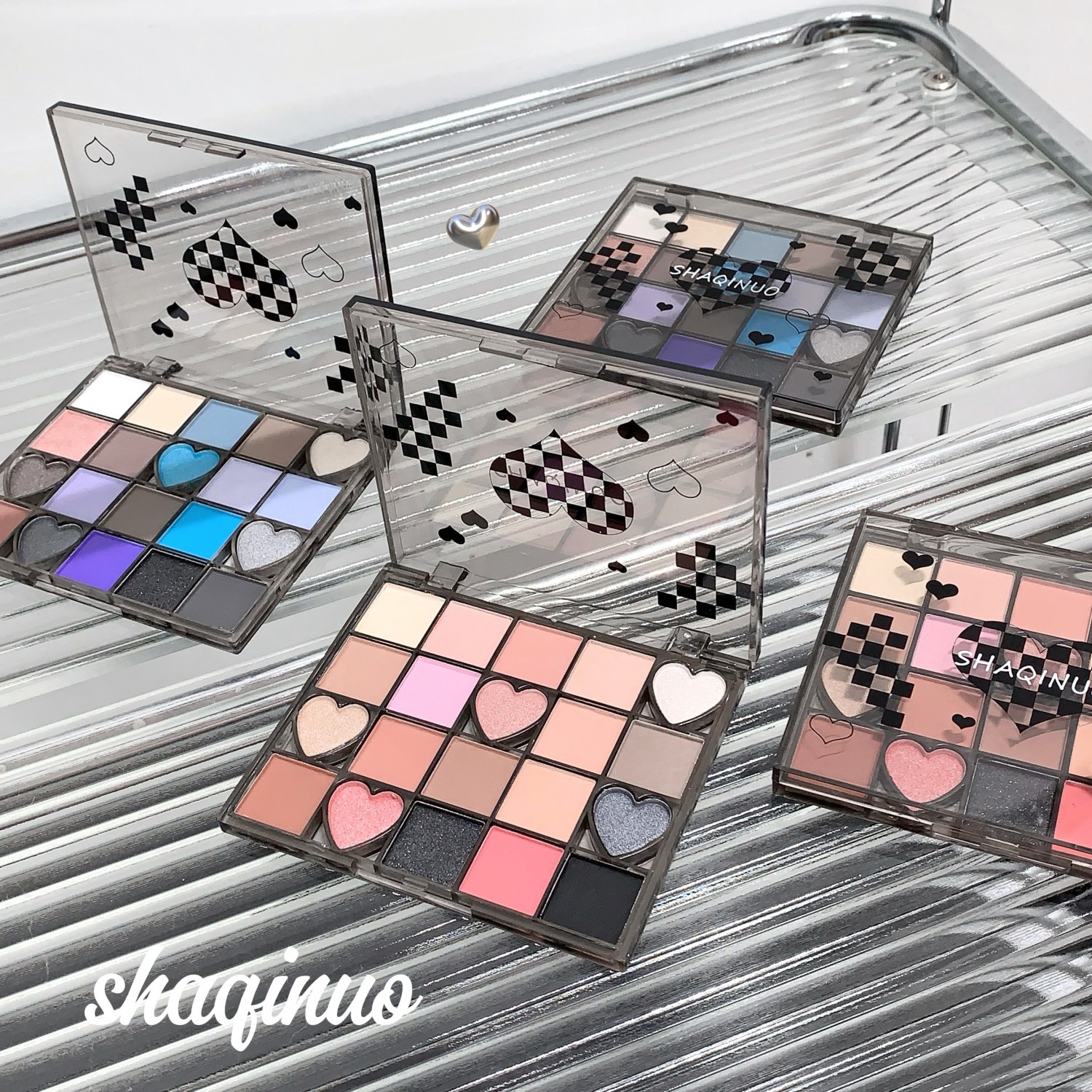 SHAQINUO Neon Heartbeat Eye Shadow 20 color perlado mate no vuela polvo de maquillaje gran sombra de ojos al por mayor