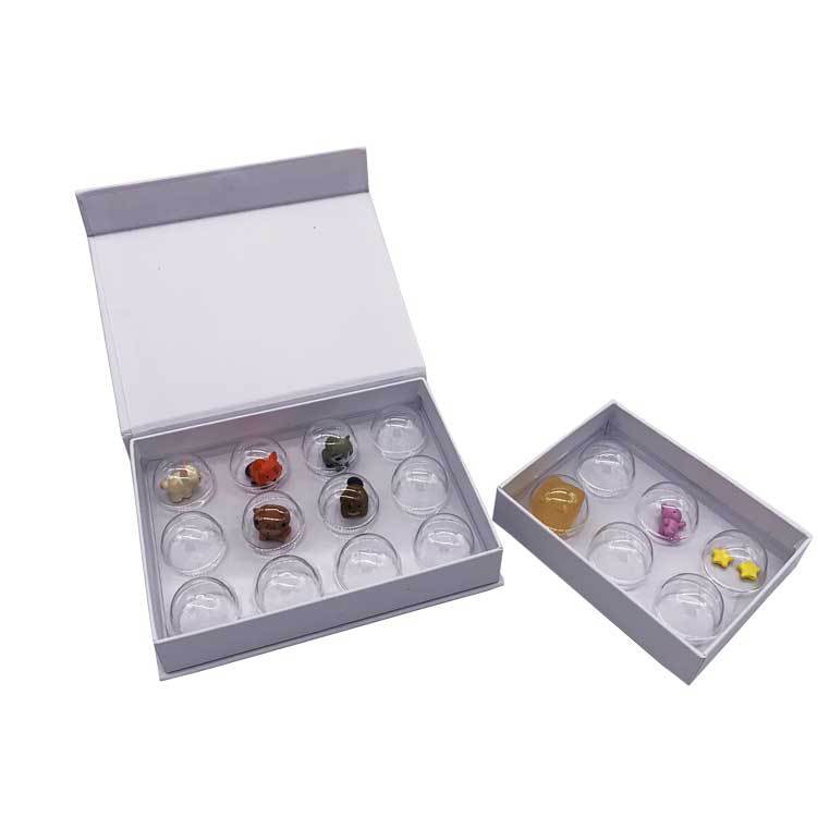 厂家PET材质塑料内托托盘 松露巧克力透明格子吸塑内衬