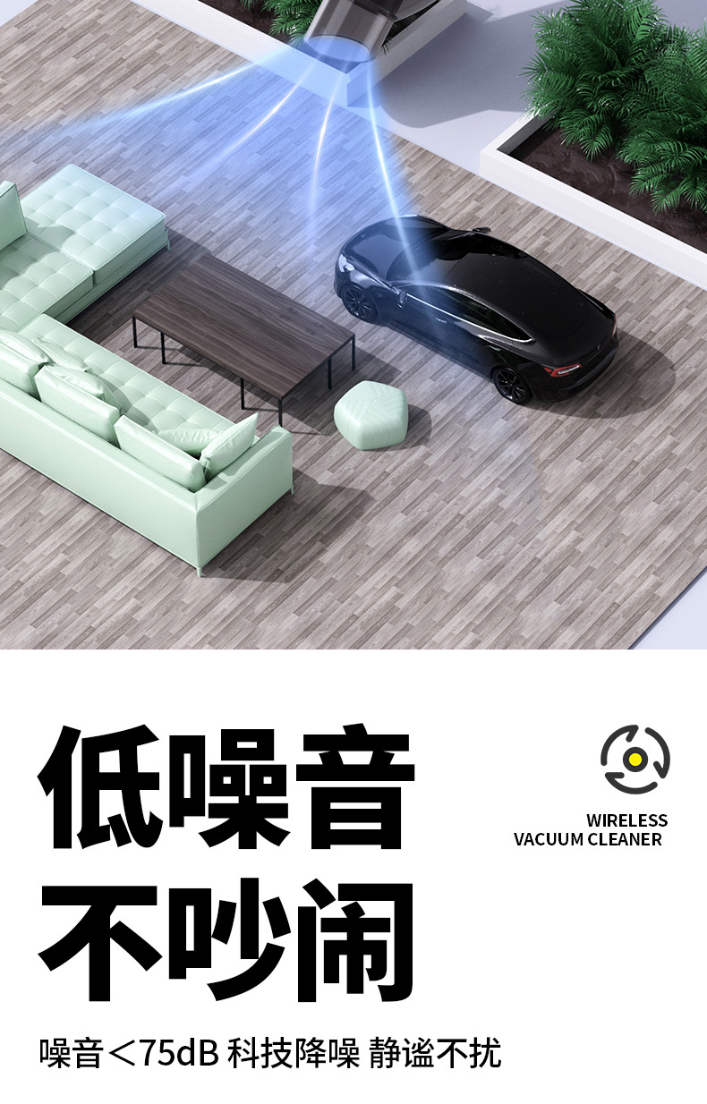 Car Vacuum Cleaner, Handheld Small Wireless Vacuum Cleaner, Blowing and Suction All-In-One, Dual-Use for Car and Home, Super Powerful Suction Vacuum Cleaner