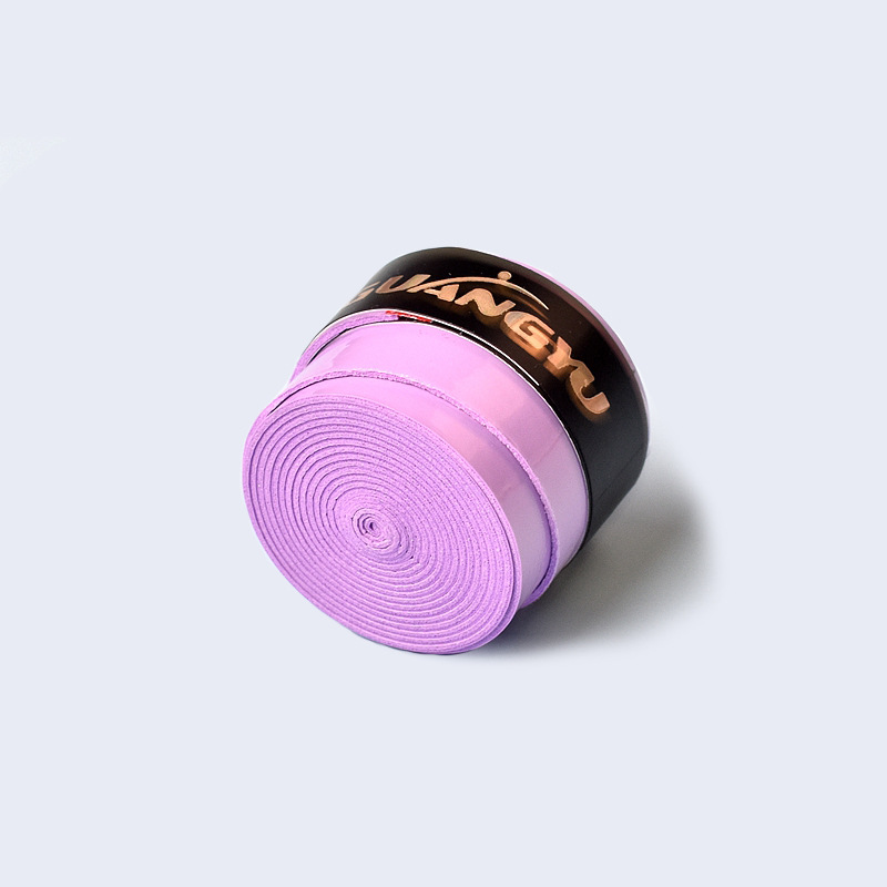 Cinta adhesiva para empuñadura de raqueta de bádminton Guangyu, plana, de PU, elástica, de alta elasticidad, banda de enrollamiento, cinta absorbente de sudor, venta al por mayor.