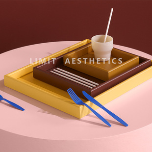 Fruit Plate Snack Tray Italian Coffee Table Limh Minimalist Lacquer Boundary Tray Nordic Cream Other Living Room Adult