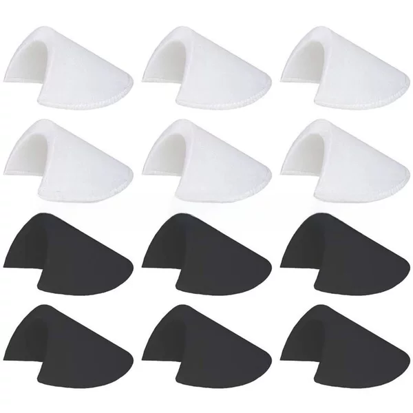 Spot supply sponge shoulder pad size 15*9*1cm black and white two color sponge shoulder pad small suit shoulder pad