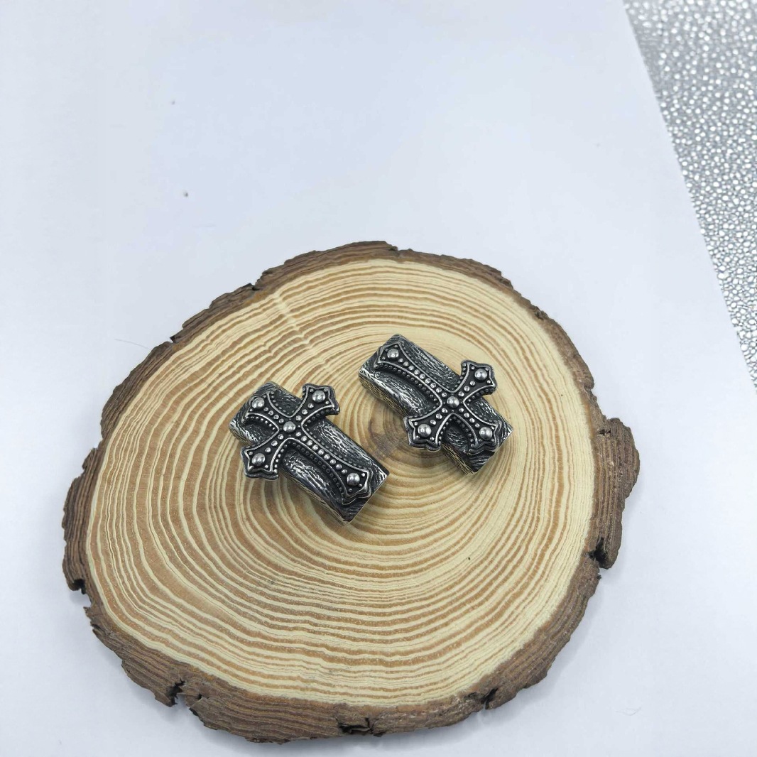 Genuine retro woven bracelet hip-hop style stainless steel