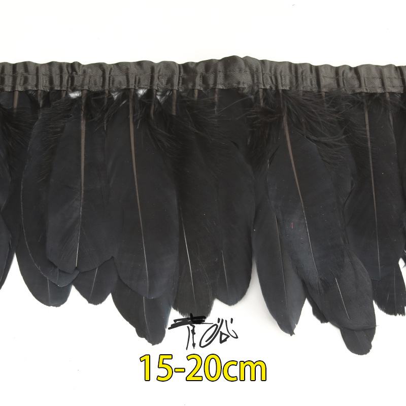 Plumas negras al por mayor DIY accesorios de decoración de ropa accesorios escenas de diseño de fábrica de plumas tienda directa
