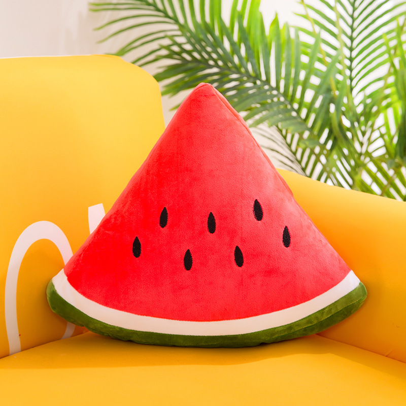 New simulation fruit pillow, watermelon cushion, plush toy, office chair sofa cushion, stuffed doll