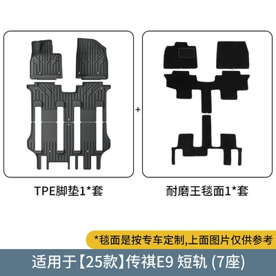 Seat Back Cushions, Modelə uyğun ayaqaltı - 25-trumpchi-e9-double-layer-seven-seatershort-railwear-resistant-king-floor-mats