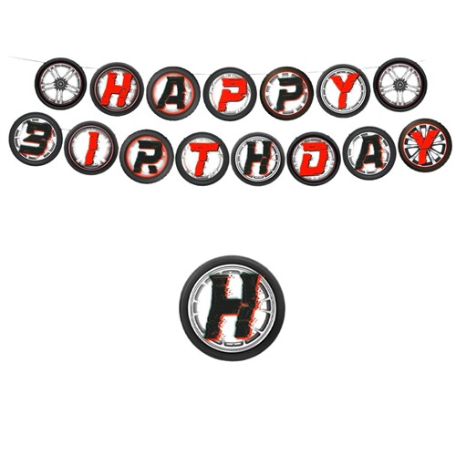 Amazon best-selling race car theme paper plate birthday decoration tableware set tire party supplies decoration PE tablecloth