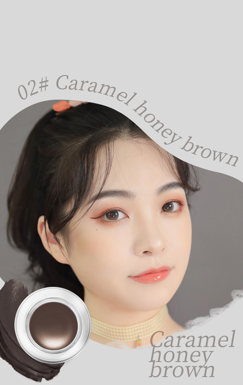 NOVO's smooth eyeliner cream dries quickly, is waterproof and does not easily smudge. It is a beginner's eyeliner for students with a fine brown tip undefined
