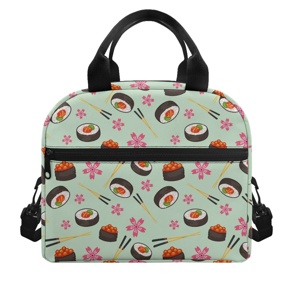 Amazon Summer Feng fruit printed lunch bag climbing out of the mountainer, portable large -capacity girl heart insulation bag wholesale