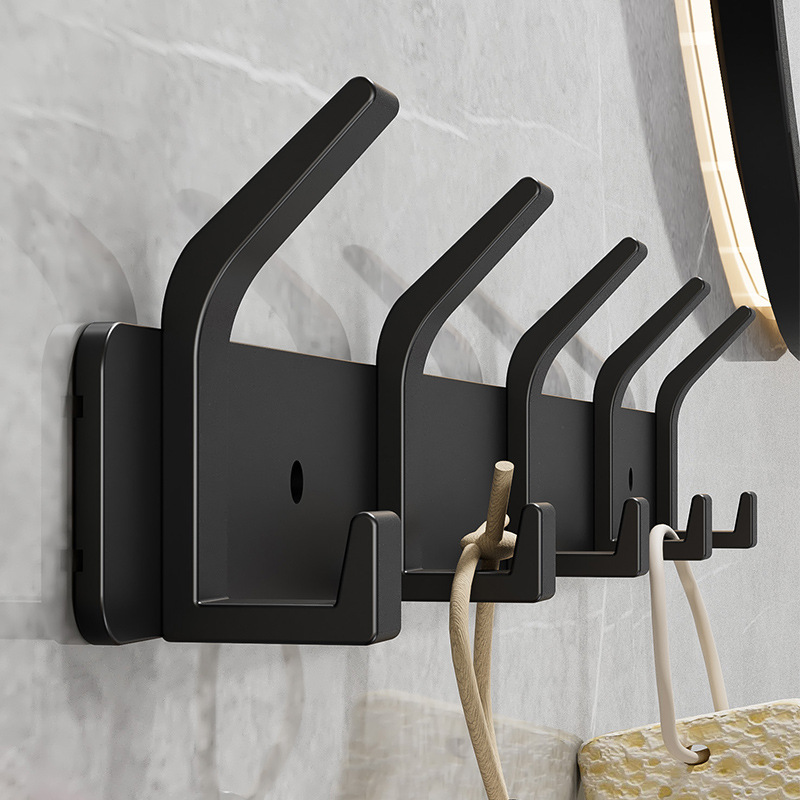 Hooks Strong Adhesive Bathroom Punch-free Bathroom Door Clothes Hooks Hangers Wall Hanging Clothes Wall Sticky Hooks