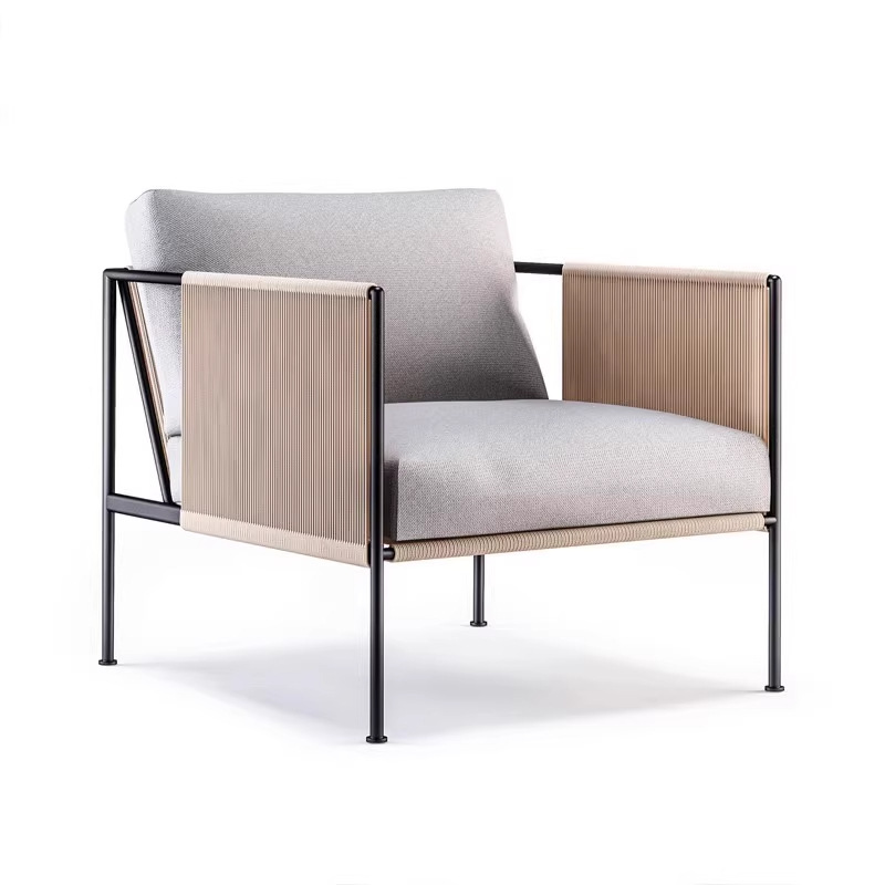 Ocio al aire libre sofá de caña villa patio jardín balcón silla individual mesa de té combinación de nuevos muebles impermeables chinos