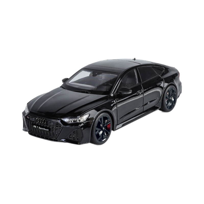 Auténtico autorizado 1:18 Audi RS7 versión clave audio y luz de aleación seis puertas abiertas modelo de coche de juguete niño regalo transfronterizo