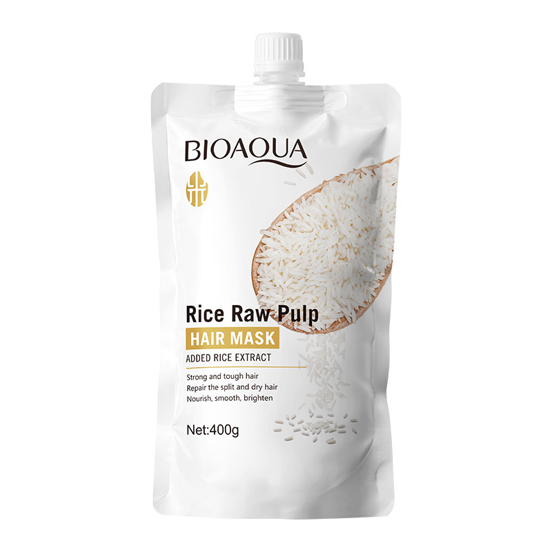 Set de Cuidado Capilar BIOAOUA con Puré de Arroz, Champú, Mascarilla Capilar y Acondicionador, Comercio Exterior Transfronterizo al por Mayor image 10